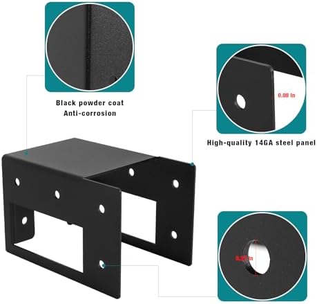 firewood log storage holder 8 pack,firewood rack brackets, side view