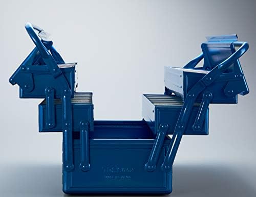 trusco gt-470-b 3-tier tool box, 18.6 x 8.7 showing dimensions
