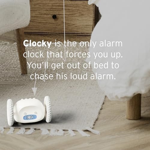 CLOCKY Alarm Clock on Wheels – Loud Rolling Alarm Clock - Image 4