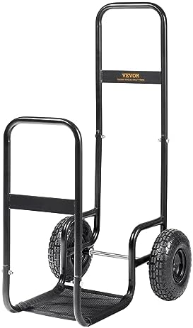 vevor log cart 250 lbs load capacity, outdoor, view 12