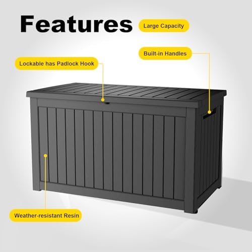 rojik outdoor storage housing deck box-waterproof patio furniture,garden, package contents