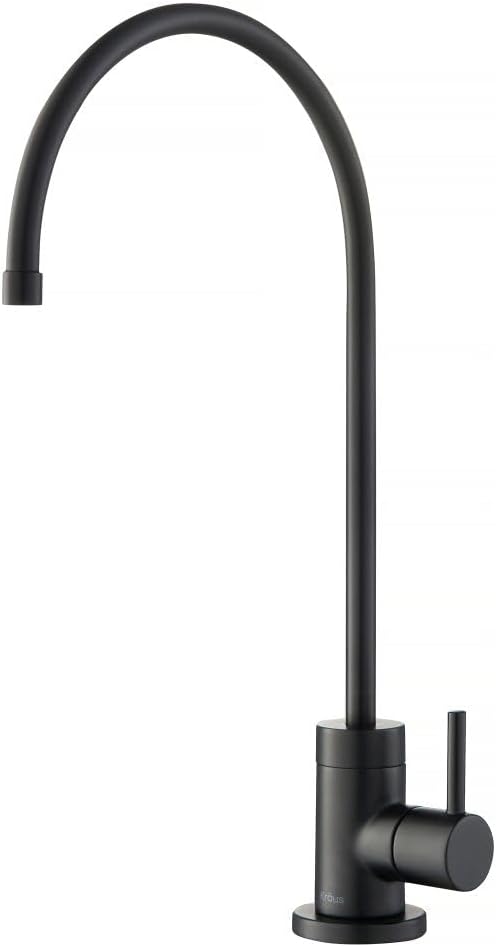 KRAUS Purita 100% Lead-Free Kitchen Water Filter Faucet in Matte Black by KRAUS