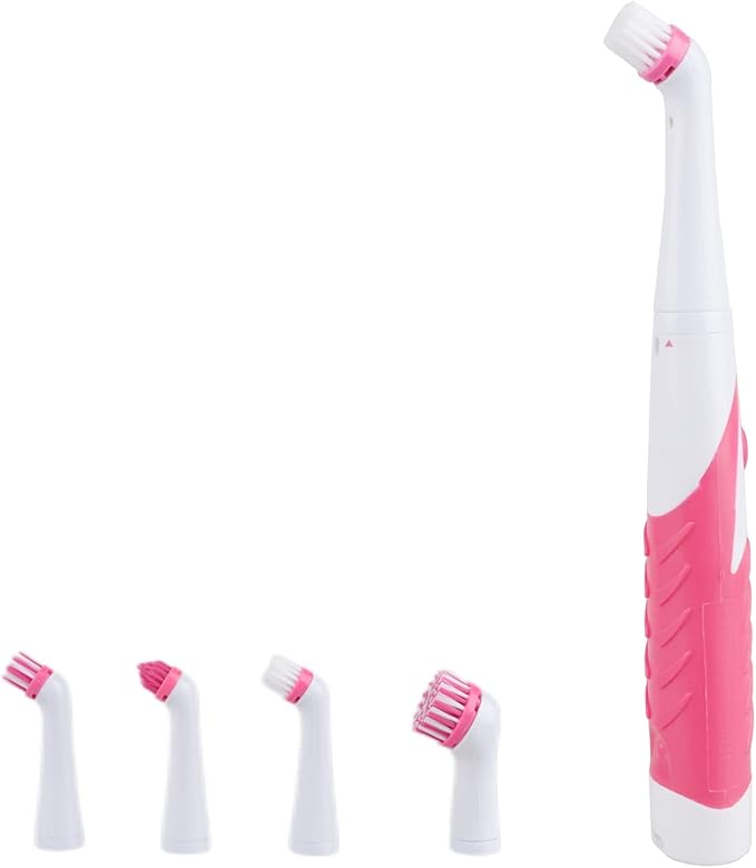 Electric Cleaning Brush with 4 in 1 Multiple Brush Heads, Indoor Household by SOARING