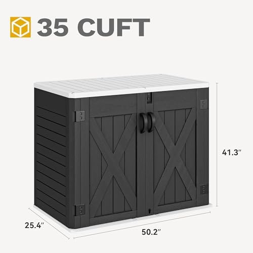 dwvo 35 cu ft storage shed with unique, package contents