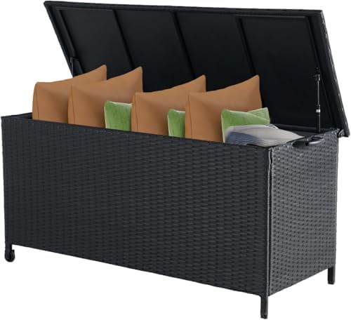 grand patio 108 gallon deck storage box indoor, view 9