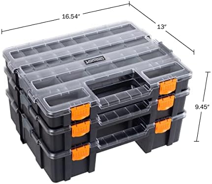 stalwart tool box organizer - 3-in-1 portable small shown in use