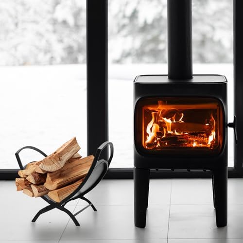 16" small firewood rack indoor - foldable fireplace, view 9