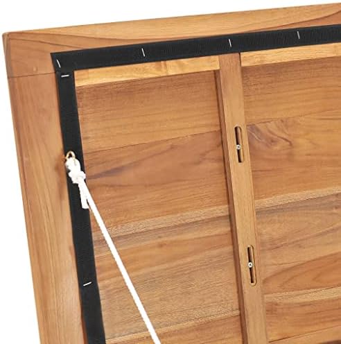 vidaxl patio storage box 23.6"x19.7"x22.8" solid wood teak on a desk or shelf