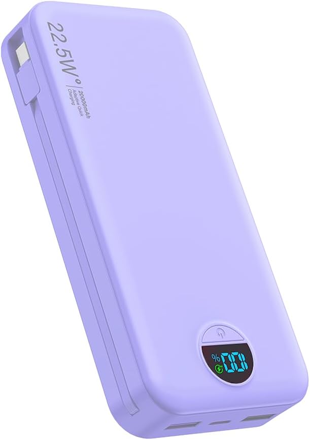 Portable Charger, 20000mAh 22.5W Fast Charging Power Bank by NUSYDDY