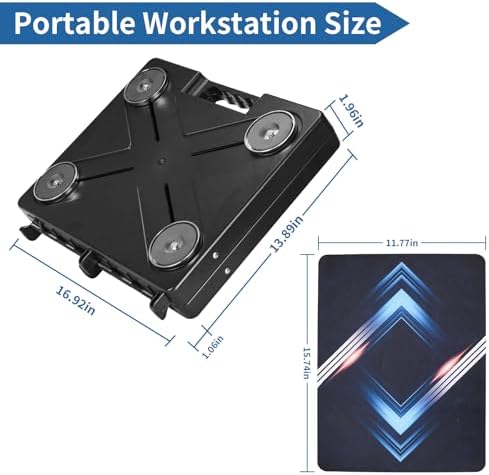 magnetic toolbox, magnetic laptop stand portable workstation with, package contents