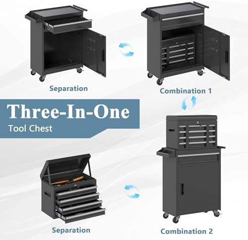 tool chest, 5 drawers rolling tool cabinet, removable, package contents
