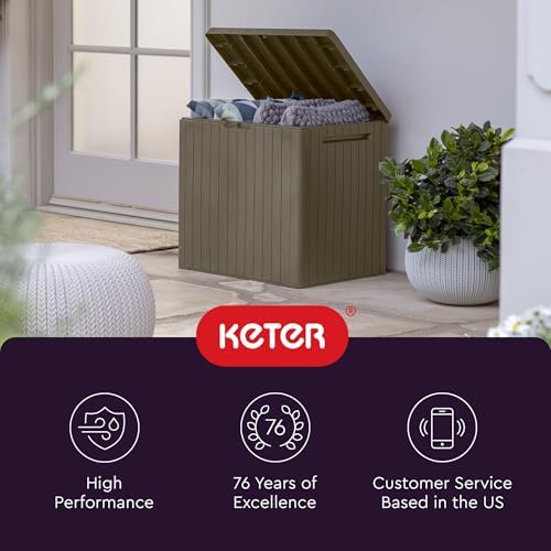 keter city 30 gal outdoor storage box and, view 11