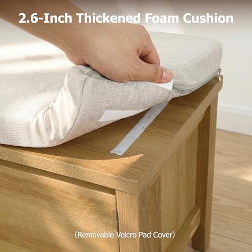entryway bench with storage, 3 in 1 storage, side view