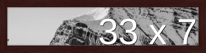 Frame It Easy 33 x 7 Merlot Wood Frame by FrameItEasy