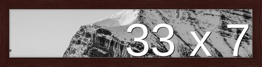 Frame It Easy 33 x 7 Merlot Wood Frame by FrameItEasy