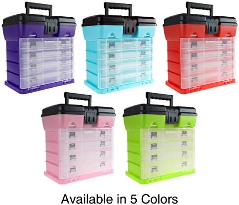 storage and tool box-durable organizer utility box-4 drawers on a desk or shelf