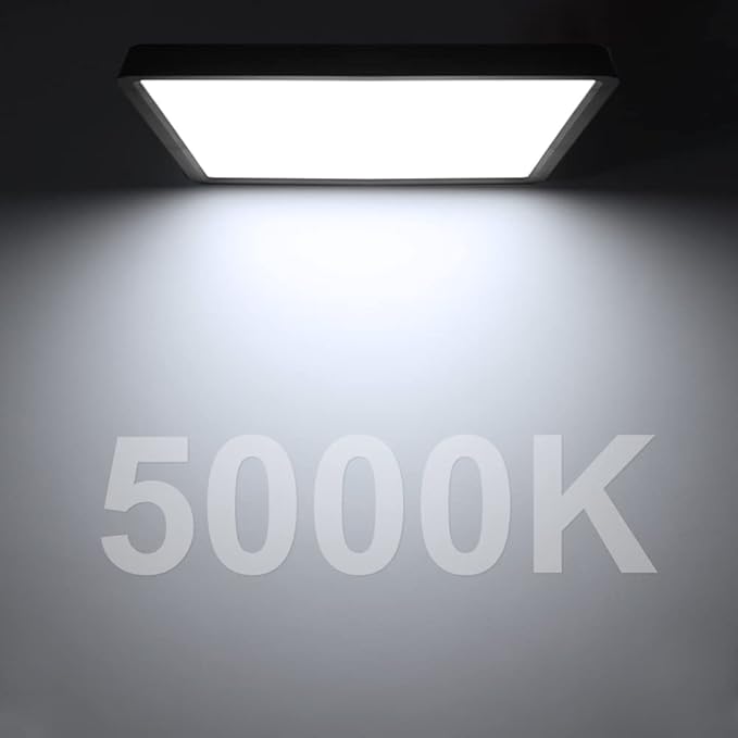 12inch 24W LED Flush Mount Ceiling Light, 5000K Square LED Ceiling Light - Image 4