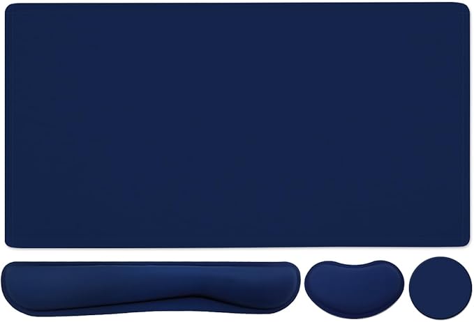 Large Keyboard Mouse Pad Set, Extended Mouse Pad+Keyboard Wrist Rest Support by WBWEIRDBEAST