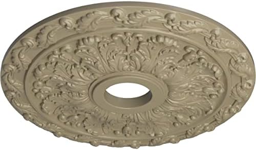 Ekena Millwork CM19SPGDF Spring Leaf Ceiling Medallion, Gobi Desert