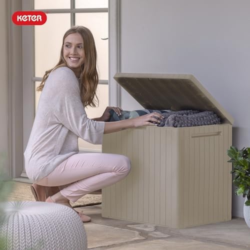 keter city 30 gal outdoor storage box and, view 10