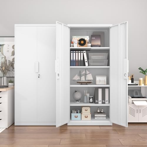 71" garage storage cabinet, white, package contents