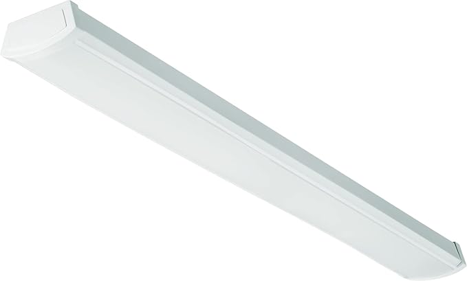 Lithonia Lighting 4 Foot LED Light Fixture, Low-Profile LED Wraparound Flush by AcuityBrands