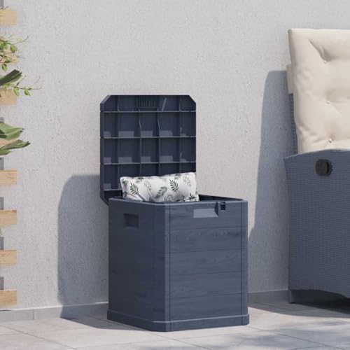 vidaxl patio storage box 23.8 gal anthracite shown in use