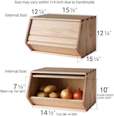 stackable solid wood storage chests, modular bins with, close-up detail