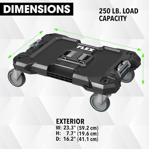 flex stack pack storage system dolly - fs1701 on a desk or shelf