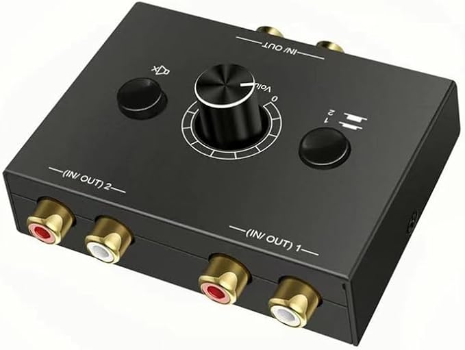 RCA Stereo Audio Switcher R/L Audio Selector Splitter 2-in-1-Out Audio Selector - Image 5