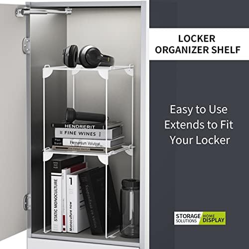 neudeco locker shelf 2 pack - organizer for on a desk or shelf