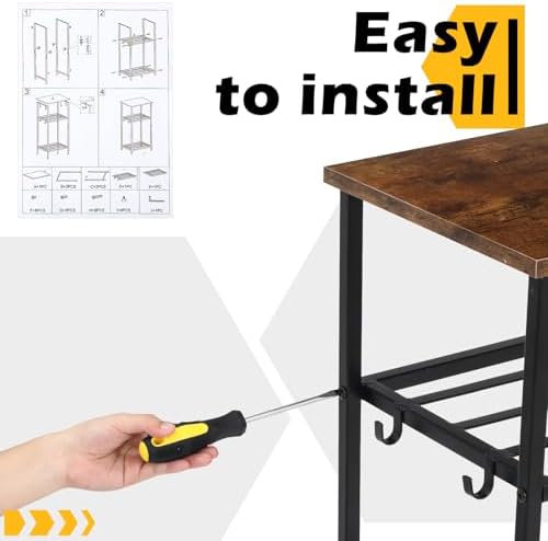 2-tier 32 inch firewood rack log holder indoor, close-up detail