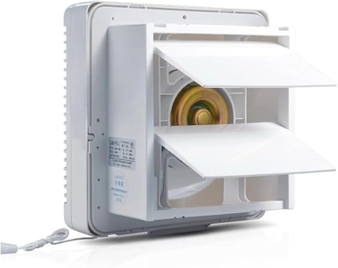 SAILFLO 6 Inch Small Window Shutter Exhaust Fan, 7.7 x 7.7 Inch Cutout - Image 8