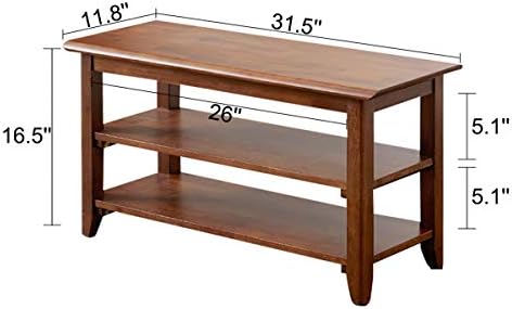xkzg shoe rack bench wooden shoe storage bench shown in use