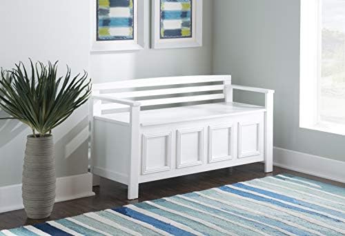 linon laredo storage bench, view 10