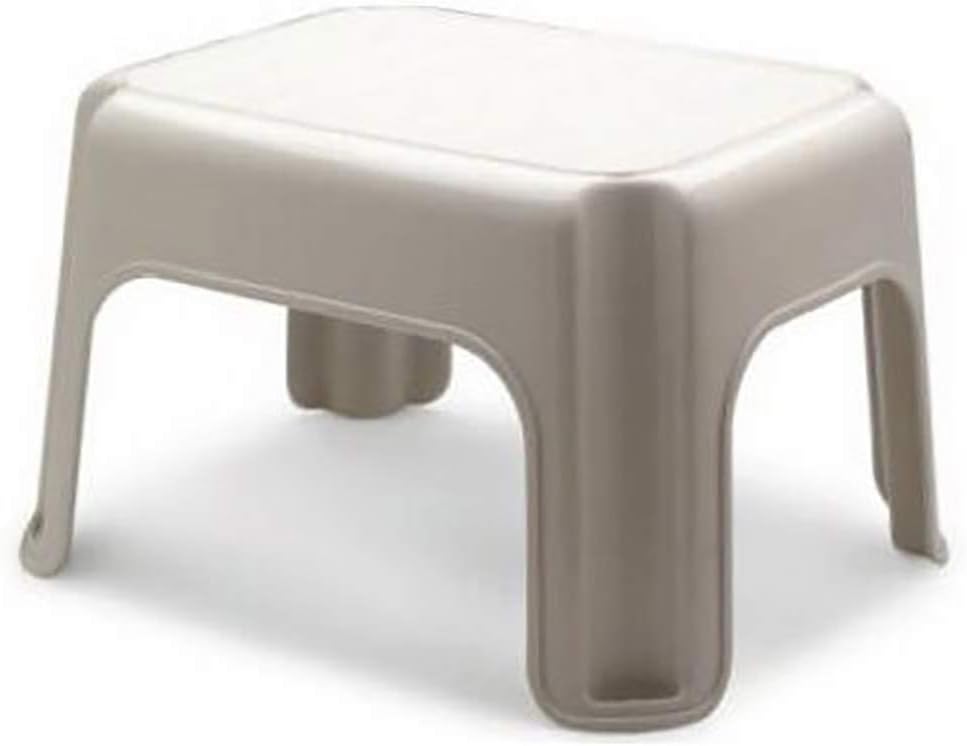 Rubbermaid 2 Pack Lightweight Slip Resistant Roughneck Tough Step Stool, Tan