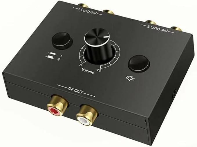 RCA Stereo Audio Switcher R/L Audio Selector Splitter 2-in-1-Out Audio Selector - Image 6