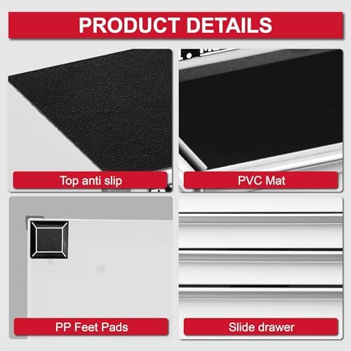 p.i.t. mini tool box,small metal toolbox organizer with, package contents
