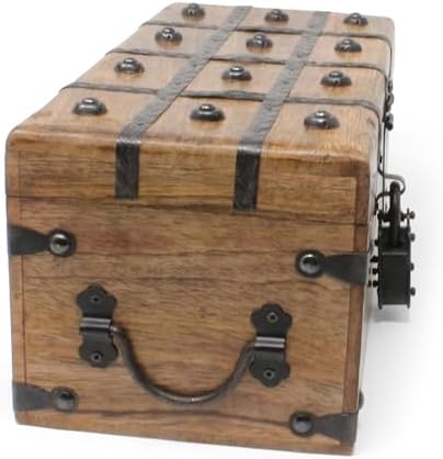 nautical cove treasure chest wooden box with antique shown in use