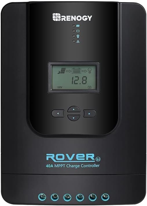 Renogy Charge Controller-Rover 40A MPPT 12V/24V Auto-Detect LCD Display | 99.9% by RenogySolar