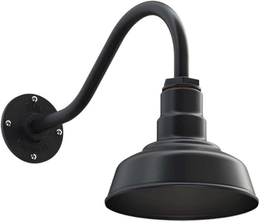 Steel Lighting Co. Hawthorne Barn Light | Outdoor Wall Mounted | 8 inch Dome | by SteelLightingCo