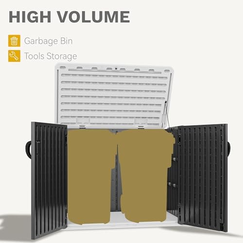 dwvo 35 cu ft storage shed with unique, side view
