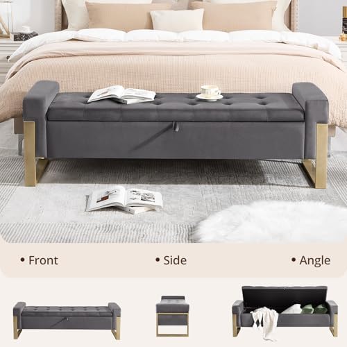 end of bed storage bench, 67'' benches for showing dimensions