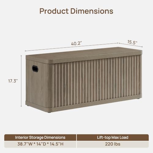 sicotas storage bench 40.2" wide shoe bench with, close-up detail