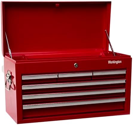 workington professional industrial portable metal tool chest with, close-up detail