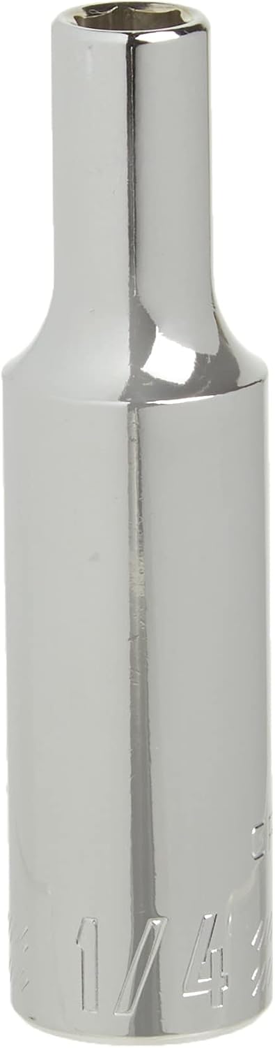 CRAFTSMAN Deep Socket, SAE, 3/8-Inch Drive, 1/4-Inch, 6-Point (CMMT23144)