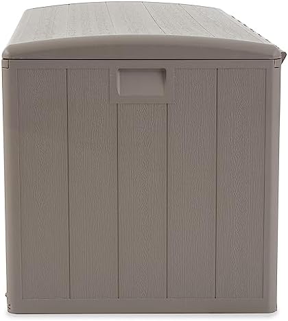 plastic development group outdoor deck box, soft close, package contents