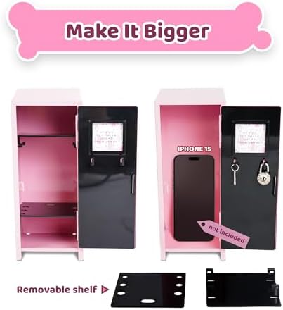 yobro mini locker with lock, 2 keys, 24, side view