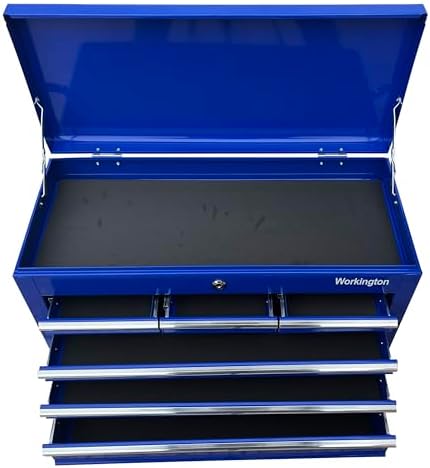 workington portable metal tool chest with 6 drawers, package contents