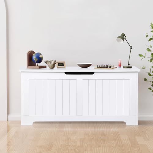 wooden storage chest,30/40 inch storage trunk w/2 safety, close-up detail